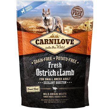 Obrázok Carnilove Dog Fresh Ostrich&Lamb for Small Breed 1.5kg