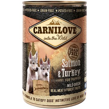 Obrázok Carnilove wild meat salmon & turkey for puppies 400 g (8595602529254)