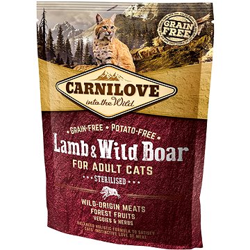 Obrázok Carnilove Cat Lamb & Wild Boar Adult Sterilised 400g