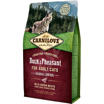 Obrázok Carnilove Cat Duck&Pheasant Adult Hairball Contr 2kg