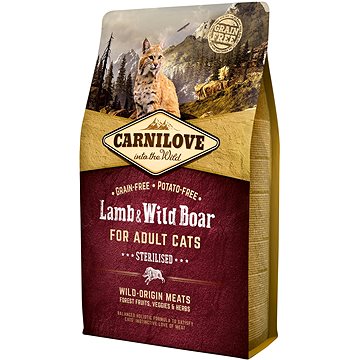 Obrázok Carnilove Cat Lamb & Wild Boar Adult Sterilised 2kg