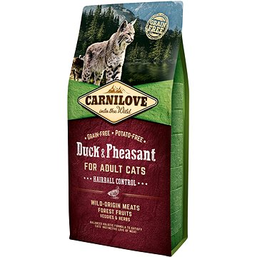 Obrázok Carnilove Cat Duck&Pheasant Adult Hairball Contr 6kg