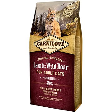 Obrázok Carnilove Cat Lamb & Wild Boar Adult Sterilised 6kg