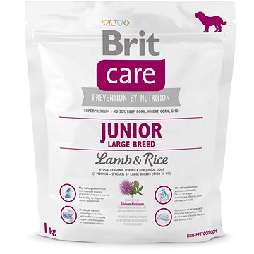 Obrázok Brit Care Dog Junior Large Breed Lamb & Rice 1kg