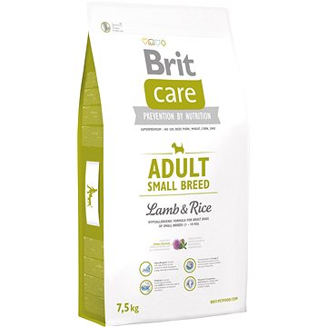 Obrázok BRIT CARE ADULT SMALL BREED LAMB & RICE 7,5 KG (294-132706)