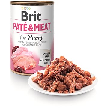 Obrázok Brit Dog konz Paté & Meat Puppy 400g