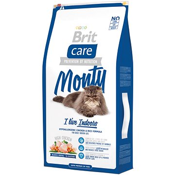 Obrázok Brit Care Cat Monty I´m Living Indoor 7kg