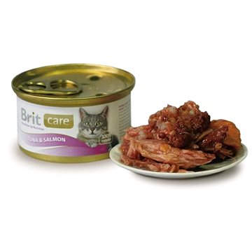 Obrázok Brit Care Cat konz.tuňák & losos 80g