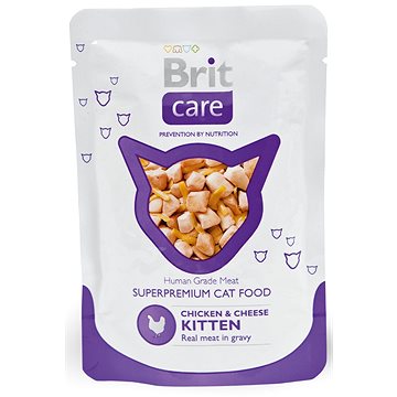 Obrázok Brit Care Cat kapsa KITTEN Chicken & Cheese Pouch 80g