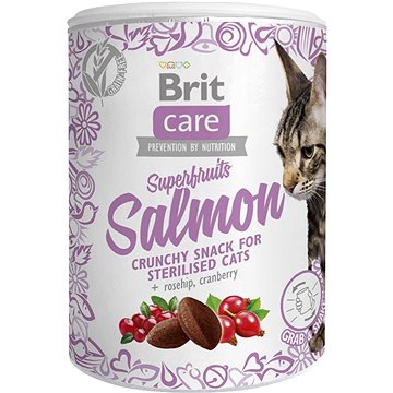 Obrázok Brit Care Cat Snack Superfruits Salmon  100g