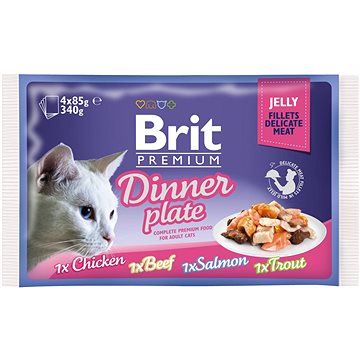 Obrázok Brit Premium Cat D Fillets in Jelly Dinner Plate 340g