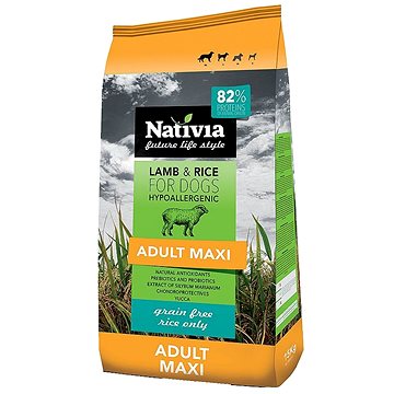 Obrázok Nativia Dog Adult Maxi Lamb&Rice 15kg