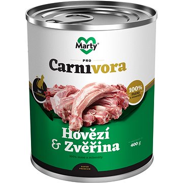 Obrázok MARTY ProCarnivora pre mačky hovädzie + divina 400 g (8595174340615)