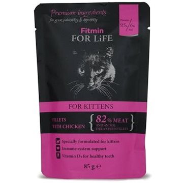 Obrázok FITMIN for Life Cat Pouch Kitten chicken 85 g