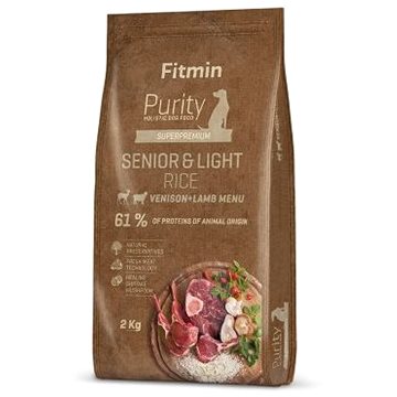 Obrázok Fitmin dog Purity Rice Senior&Light Venison&Lamb - 2 kg (8595237016006)