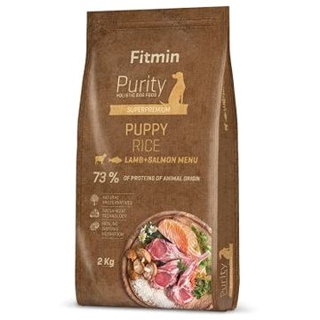 Obrázok Fitmin dog Purity Rice Puppy Lamb&Salmon - 2 kg (8595237015962)