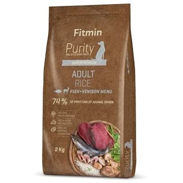 Obrázok Fitmin dog Purity Rice Adult Fish&Venison - 2 kg (8595237015986)