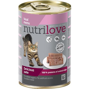 Obrázok Nutrilove Cat paté Veal 400g