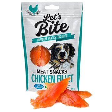 Obrázok Brit Let's Bite Meat Snacks Chicken Fillet 300g