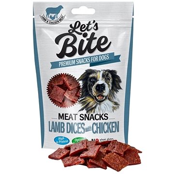 Obrázok Brit Let's Bite Meat Snacks Lamb Dices & Chicken 80g