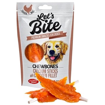 Obrázok Brit Let's Bite Chewbones Calcium & Chicken Fillet 80g