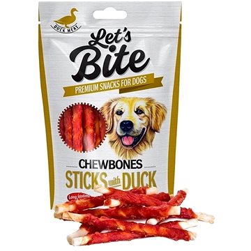 Obrázok Brit Let's Bite Chewbones Sticks & Duck 300g