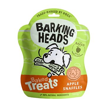 Obrázok BARKING HEADS Baked Treats Apple Snaffles 100g