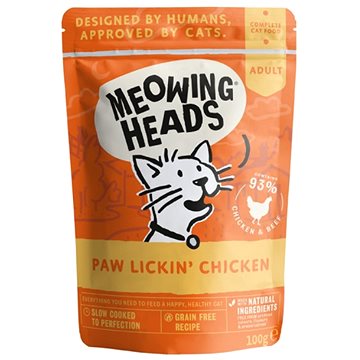 Obrázok MEOWING HEADS Paw Lickin’ Chicken 100g