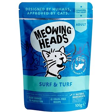 Obrázok MEOWING HEADS Surf & Turf 100g