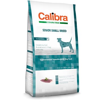 Obrázok Calibra Dog GF Senior Small Breed Duck  2kg NEW