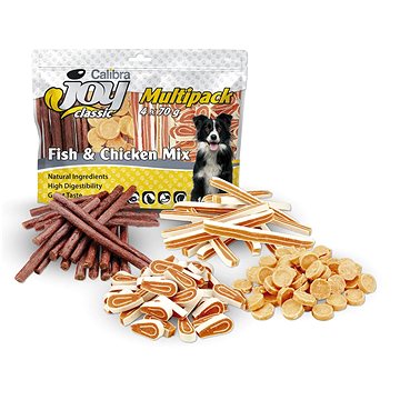 Obrázok Calibra Joy Dog Multipack Fish & Chicken Mix 4x70g NEW 5+1 zadarmo (do vypredania)