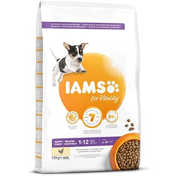 Obrázok Iams Dog Puppy Small&Medium Chicken 12kg