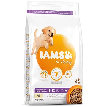 Obrázok Iams Dog Puppy Large Chicken 3kg