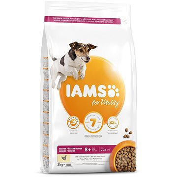 Obrázok Iams Dog Senior Small & Medium Chicken 3kg