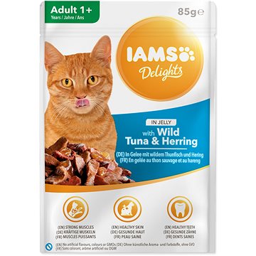 Obrázok Kapsička IAMS tuniak a sleď v rôsole 85 g (8710255100050)