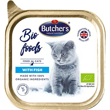 Obrázok Butcher's Cat Bio s rybou vanička 85g