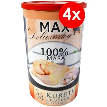 Obrázok MAX deluxe 3/4 kurčaťa s kačicou 1200 g, 4 ks (8594025084395)