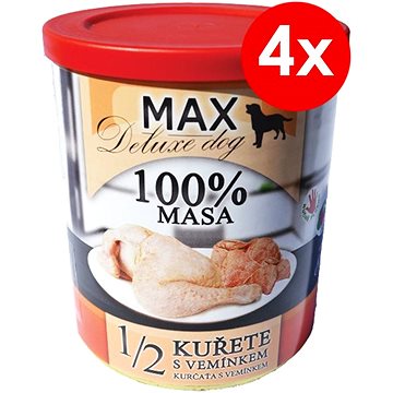 Obrázok MAX deluxe 1/2 kuřčaťa s vemienkom 800 g, 4 ks (8594025084319)