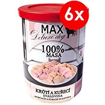 Obrázok MAX deluxe morčacia a kuracia  svalovina 400 g, 6 ks (8594025082766)