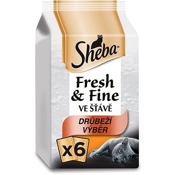 Obrázok Sheba kapsa Fresh Fine Drůbeží výběr 6x50g