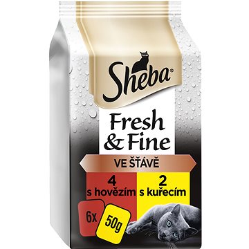 Obrázok Sheba kapsa Fresh Fine Exkluzivní výběr 6x50g