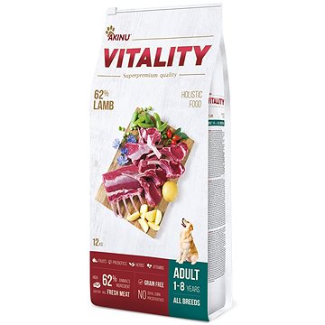 Obrázok AKINU VITALITY dog adult hypoallergic lamb 12 kg (8595184953157)