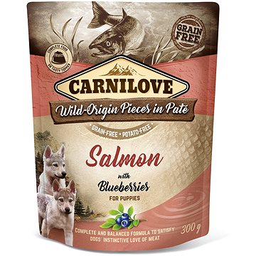 Obrázok Carnilove Dog Pouch Paté Salmon & Blueber Puppies 300g