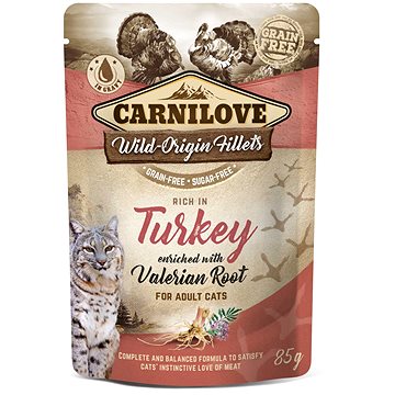 Obrázok Carnilove Cat Pouch Turkey Enriched & Valerian 85g