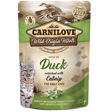 Obrázok Carnilove Cat Pouch Duck Enriched & Catnip 85g