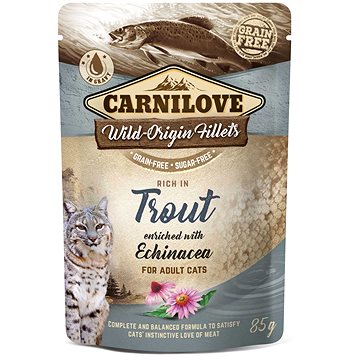 Obrázok Carnilove Cat Pouch Trout Enriched & Echinacea 85g