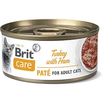 Obrázok Brit Care Cat konz  Paté Turkey&Ham 70g