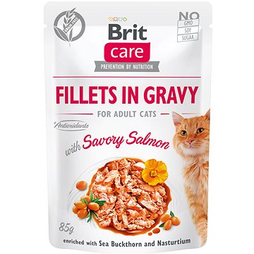 Obrázok Brit Care Cat Fillets in Gravy Savory Salmon 85g