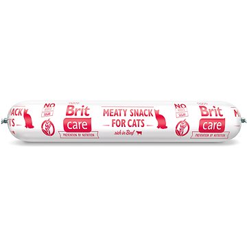 Obrázok Brit Care Cat Meaty Snack Beef 80g (sausage)