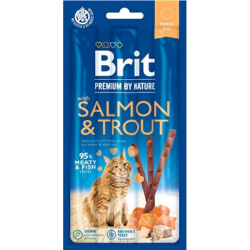 Obrázok Brit Premium Cat by Nature Sticks Salmon&Trout(3pcs)